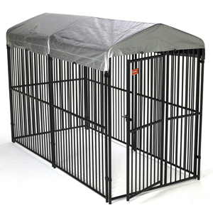 European Style Kennel with Cover, 6'H x 5'W x 10'L