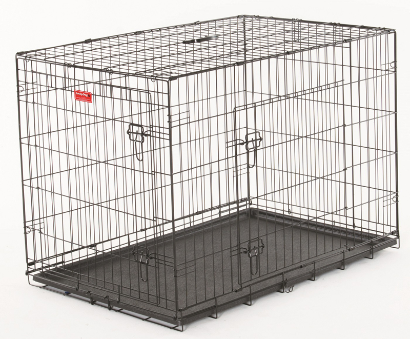 42"L Lucky Dog Training Crate, 2-Dr