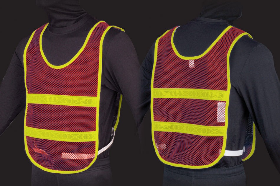 Reflective Standard Safety Vest - XL Red/Lime