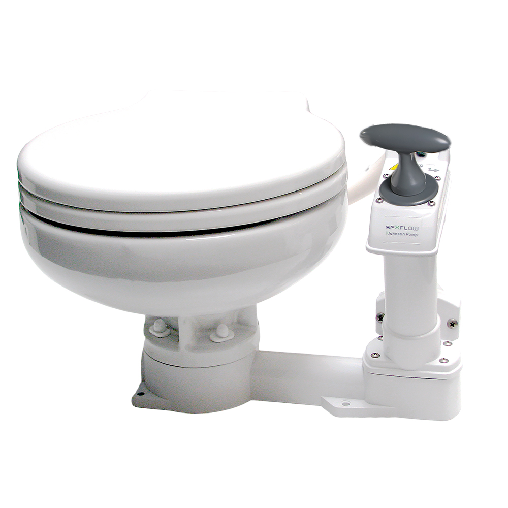 Johnson Pump AquaT Manual Marine Toilet - Super Compact