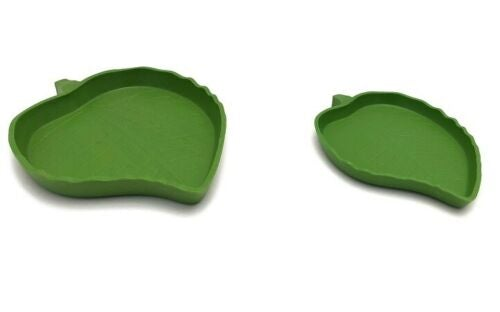 Jungle Bob Plastic Leaf Shaped Food And Water Dish