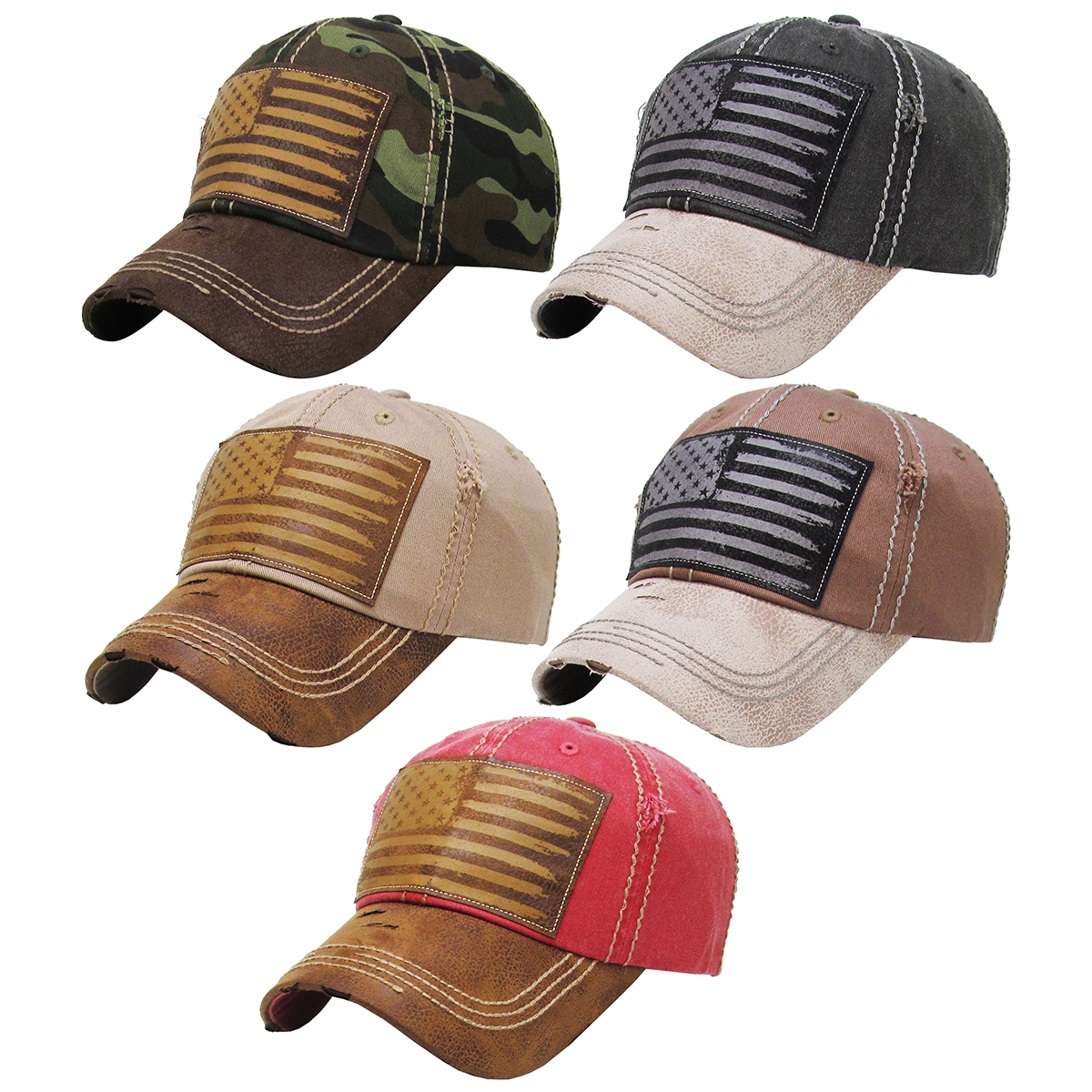 Faded Flag Cap Assortment