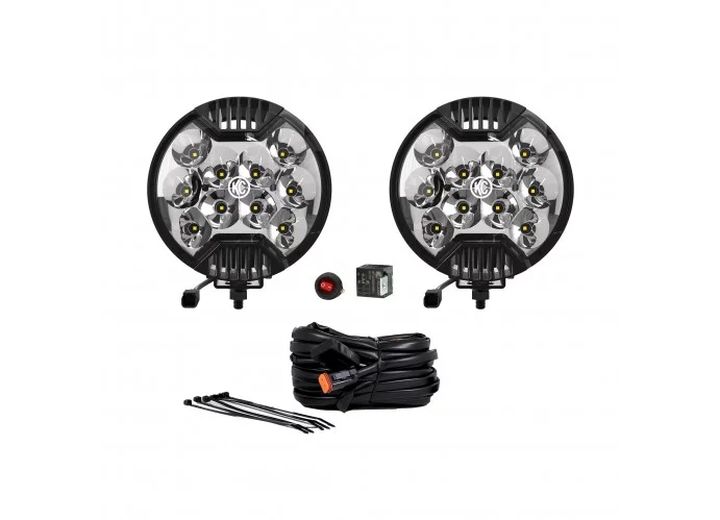 UNIVERSAL FIT SLIMLITE LED; 6 SPOT BEAM SYS BLACK