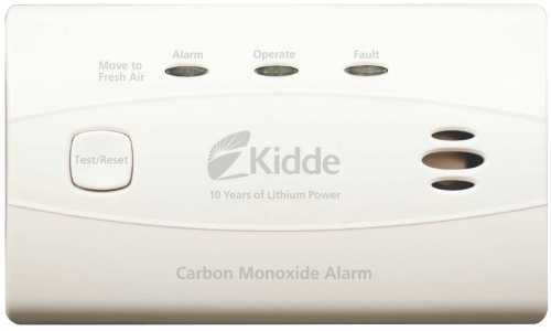 Sealed Battery Carbon Monoxide Alarm, Lithium Battery, 4.5"W x 2.75"H x 1.5"D