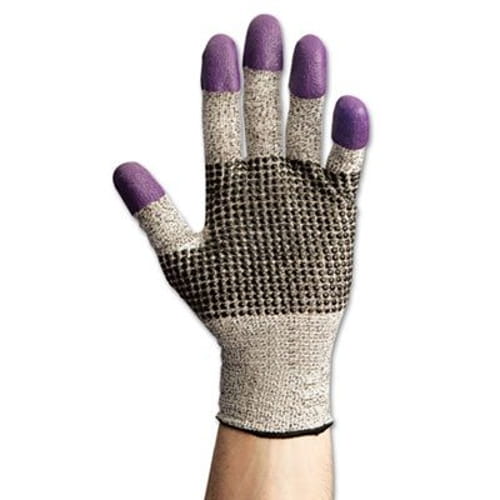 G60 Purple Nitrile Gloves, Medium/Size 8, Black/White, 12 Pair/Case