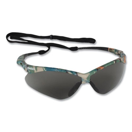 V30 NEMESIS Safety Eyewear, Plastic Camo Frame, Smoke Polycarbonate Lens, 12/Box