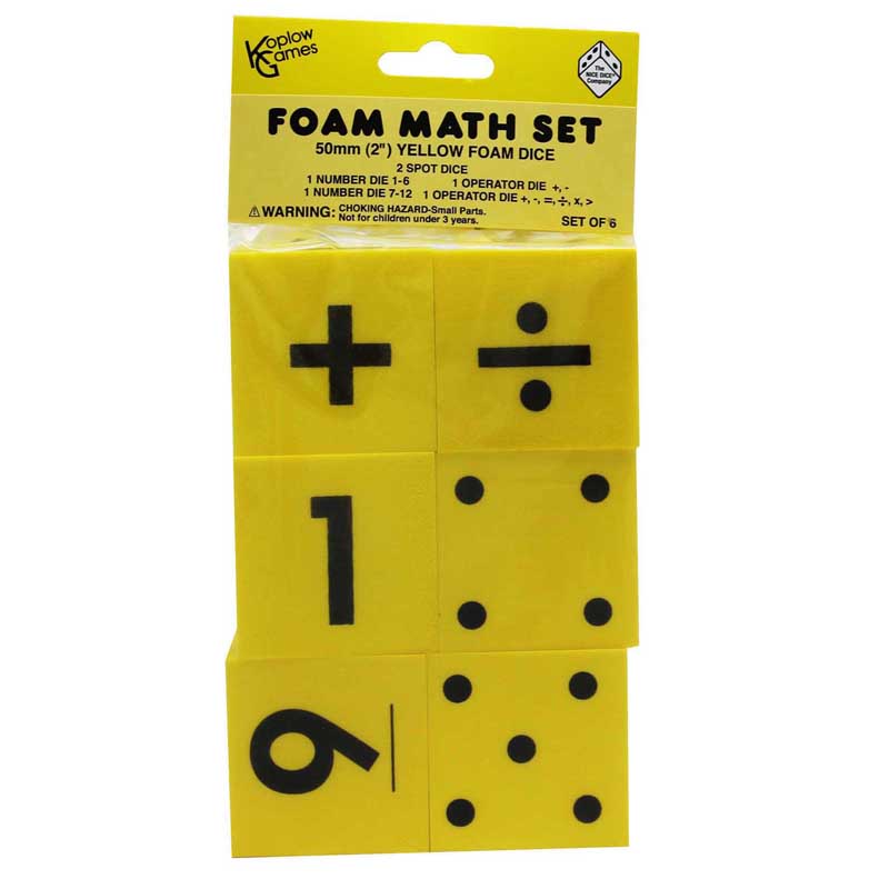 Foam Dice, Set of 6