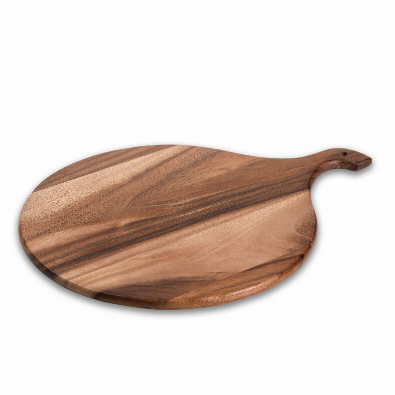 Acacia Wood Cutting Charcuterie Board - Medium Round