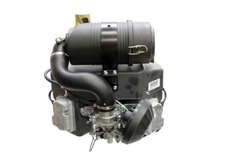 23.5hp Twin Cylinder Vertical 1-1/8"x4-9/32" Shaft, Electric Start, 15 Amp Alternator, Canister Air Filter, Kawasaki Engine