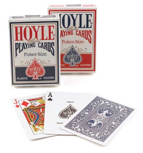 Hoyle Poker Standard Index, 12 Decks Red/Blue