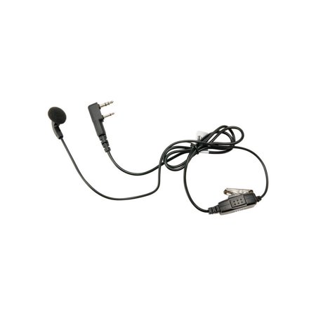 (2021 Kenwood Khs-26) Ear-Bud Headset With Clip-On Ptt Button/Mic For Nx-1000 Series & Pocket Radios