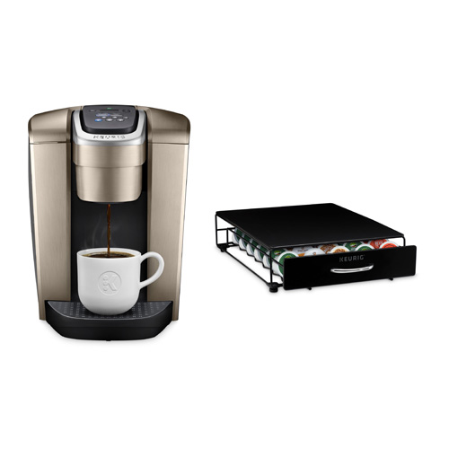 Keurig K-Elite Brewer - Gold with Storage Drawer