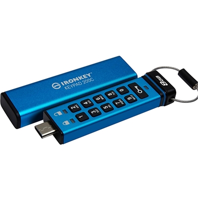 8GB USB C IronKey Keypad 200C