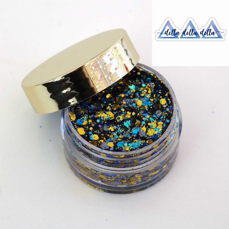 Tinsel Face Glitter - Tri Delta