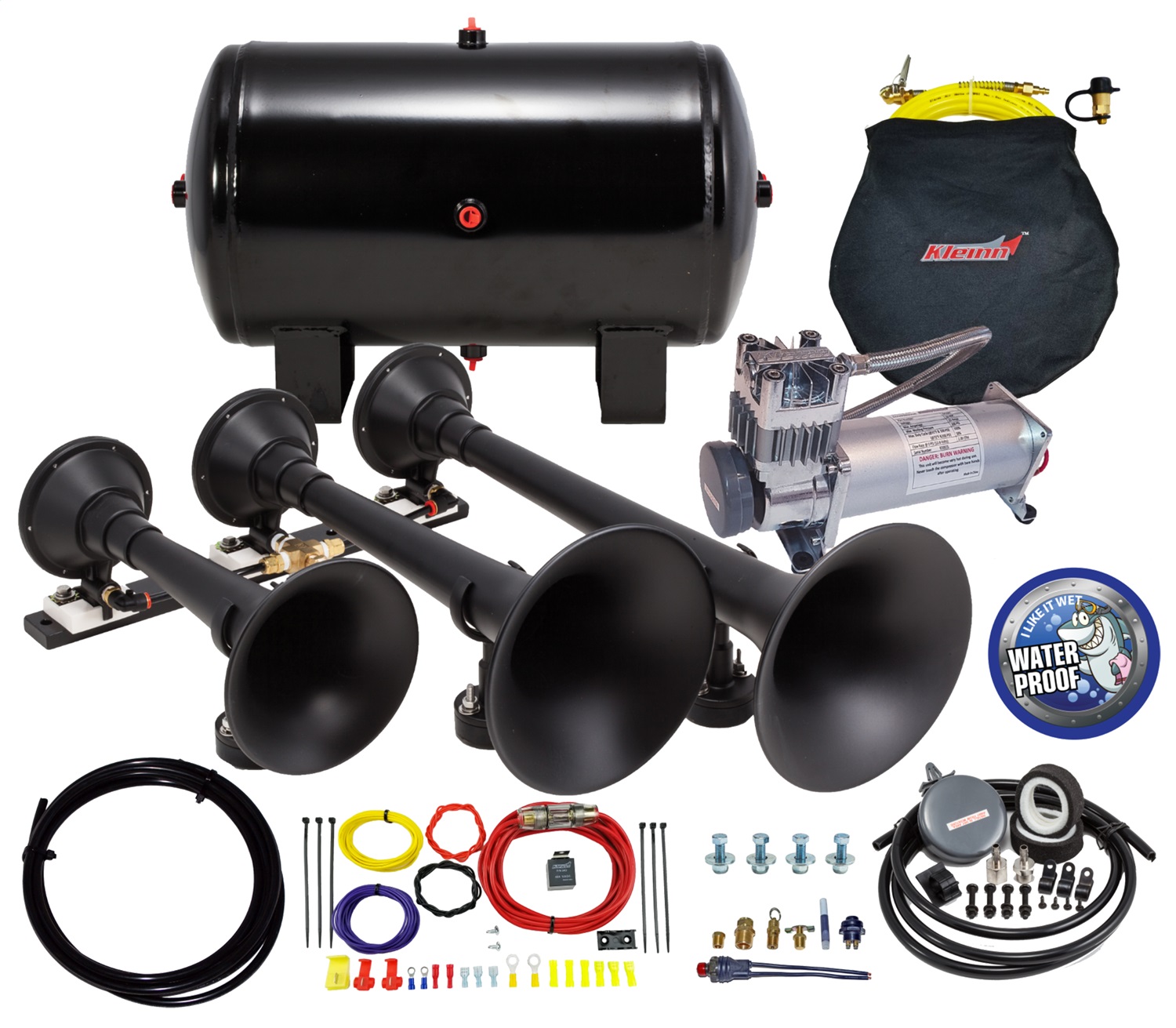 PRO BLASTER 150 PSI TRIPLE TRAIN HORN KIT