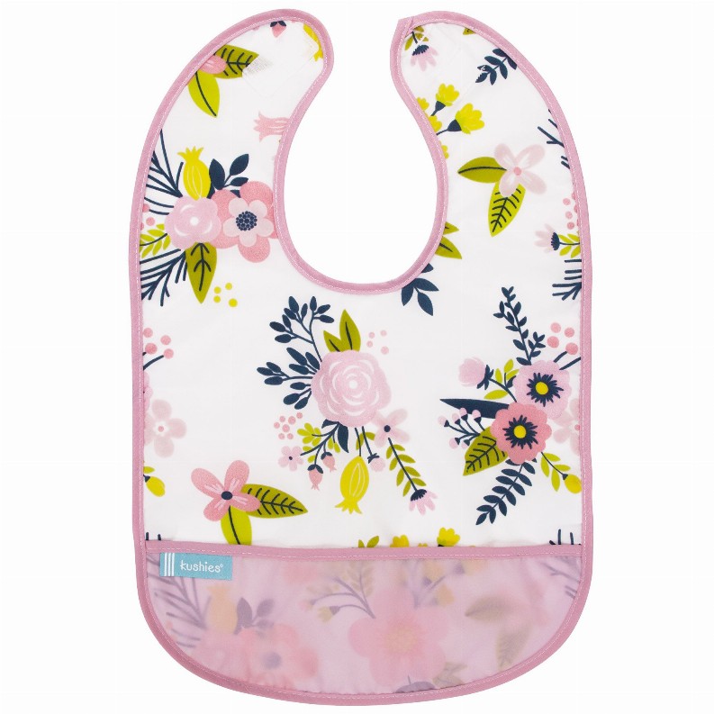 Cleanbib - 6-12m Garden Flowers Print