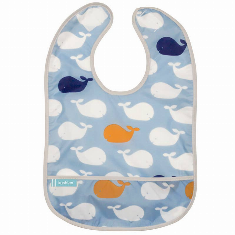 Cleanbib - 6-12m Whales Print