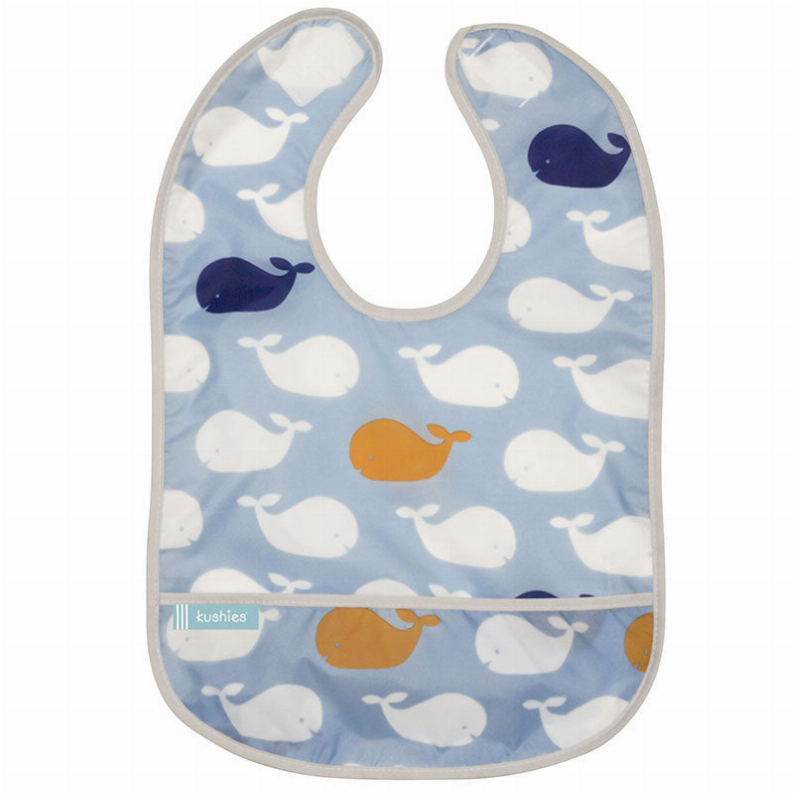 Cleanbib - 12M Plus Whales Print