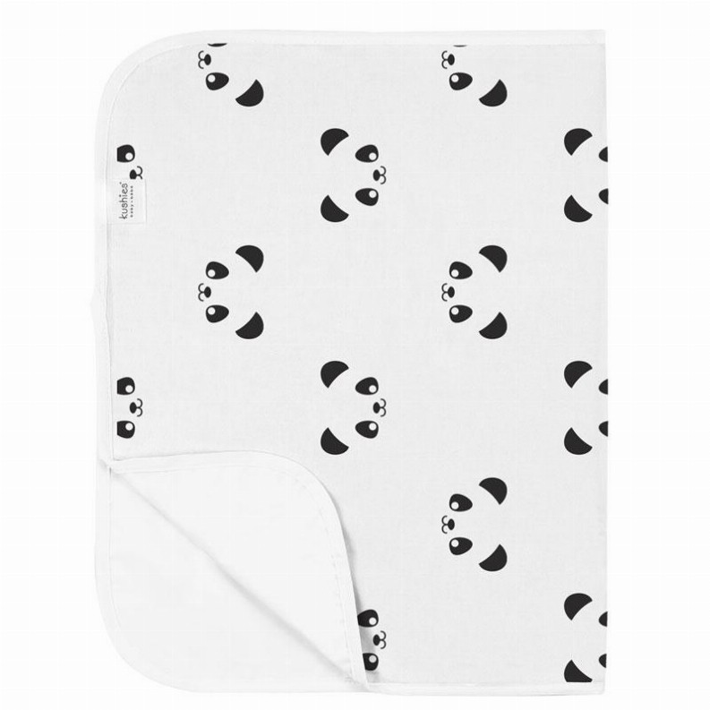 Deluxe Baby Changing Pad - Pandas Black & White