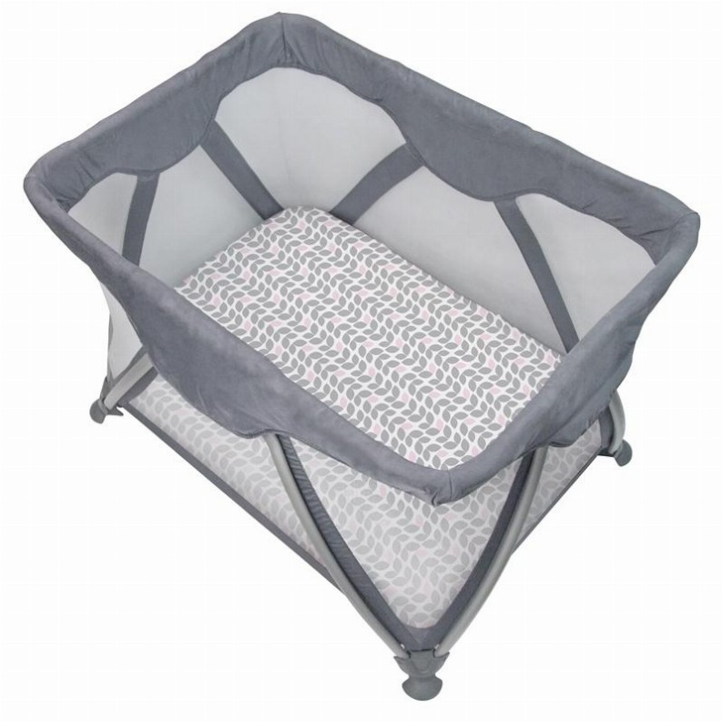 Portable Play Pen Sheet - Grey Petal