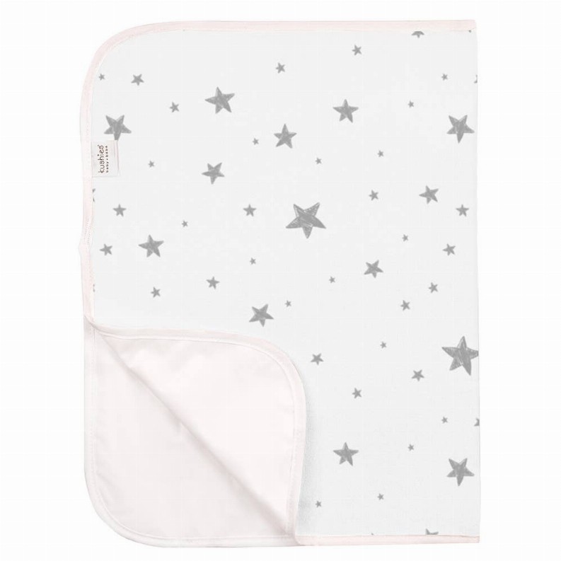 Terry | Portable Changing Pad - Grey Scribble Star