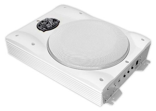 Lanzar Marine Low-Profile 8" Amplified Enclosure (White)