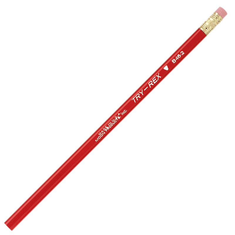 Try Rex Pencil, Regular with Eraser, Pack of 12