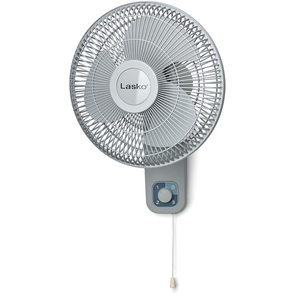 12" Oscillating Wall Mount Fan, 3 Speeds