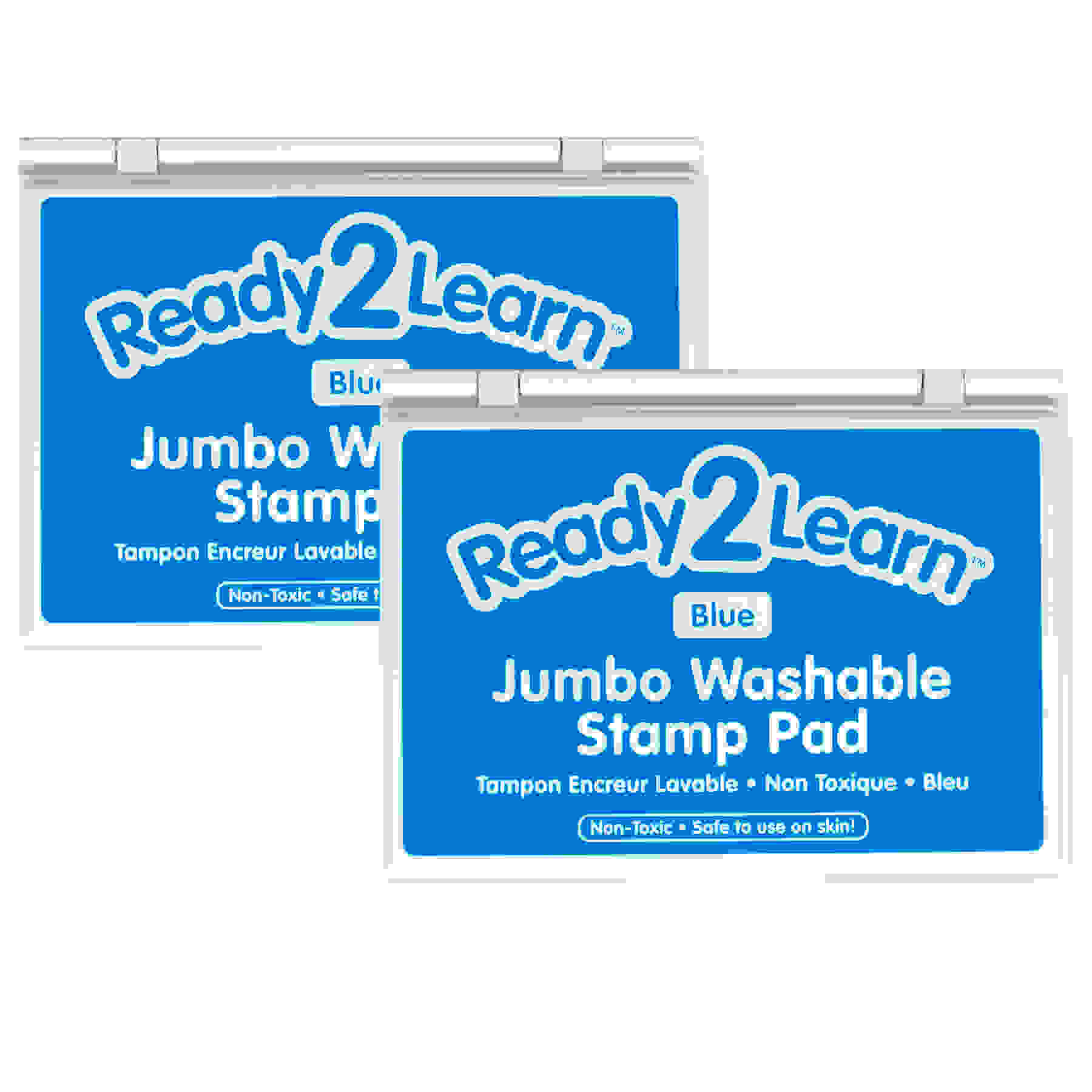 Jumbo Washable Stamp Pad - Blue - Pack of 2