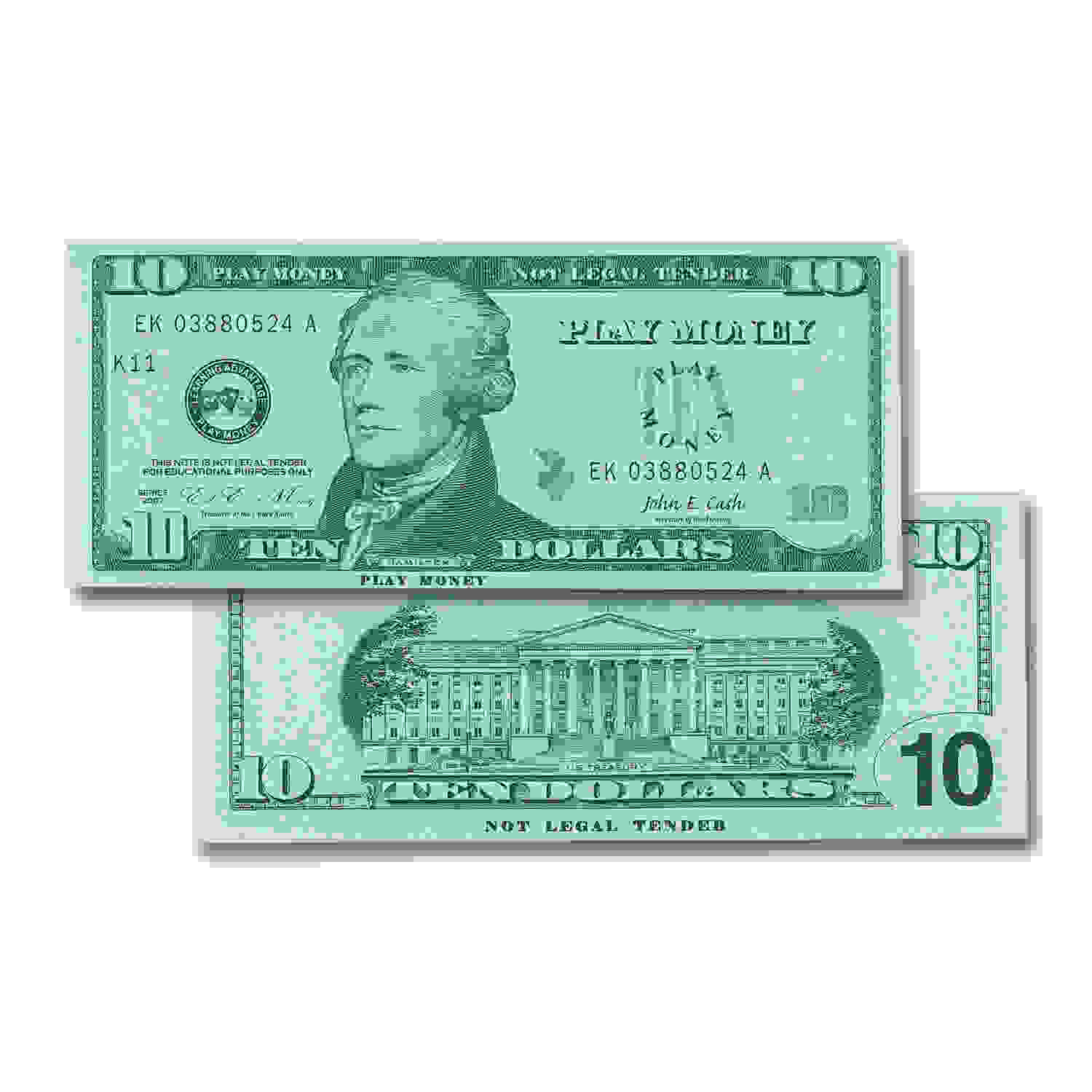 Play Bills - $10 Bills - Set of 100