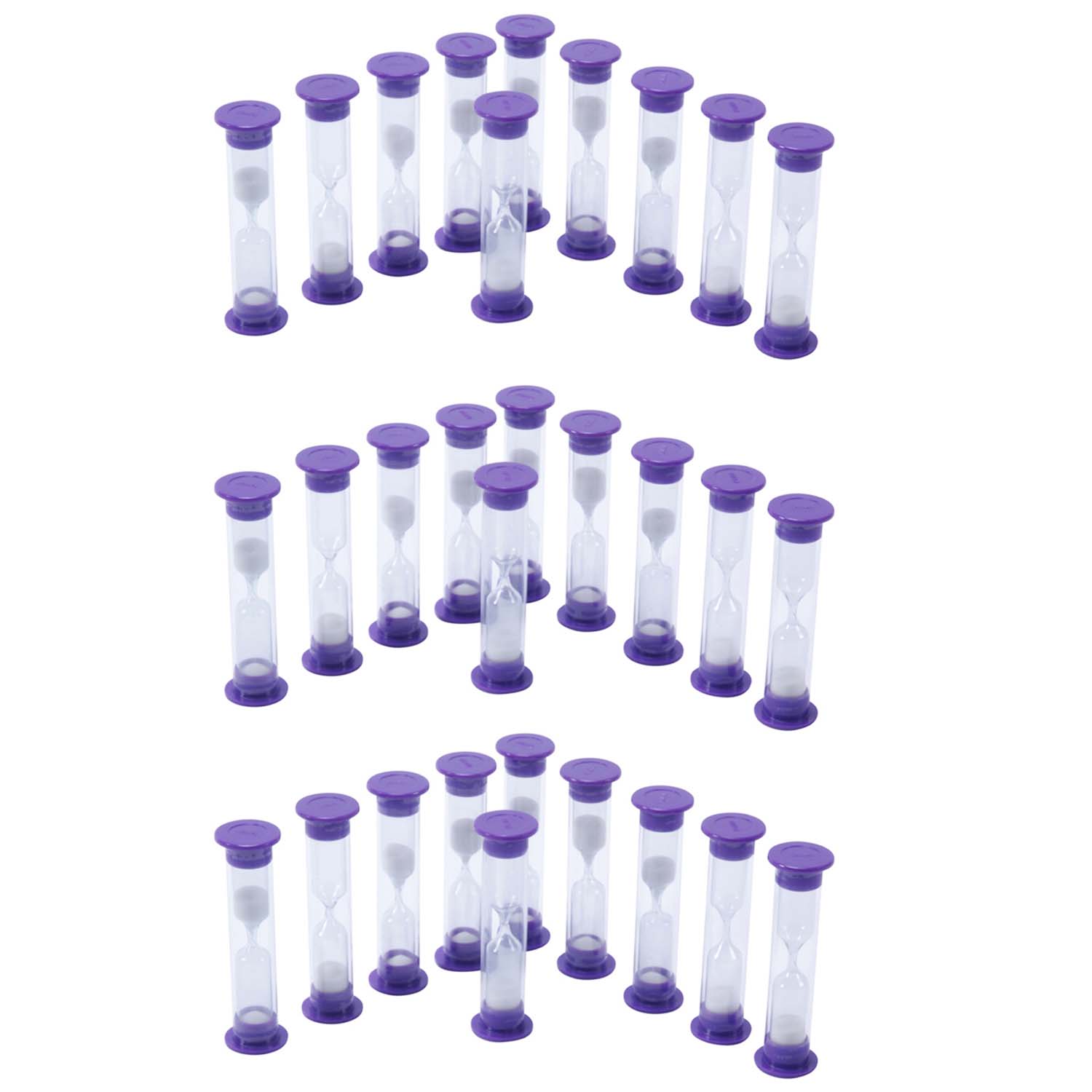 3 Minute Sand Timers, Set of 10, 3 Sets