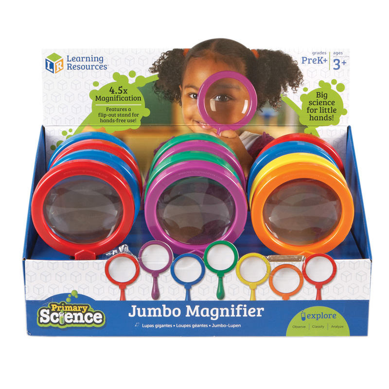 Primary Science Jumbo Magnifiers, Pack of 12