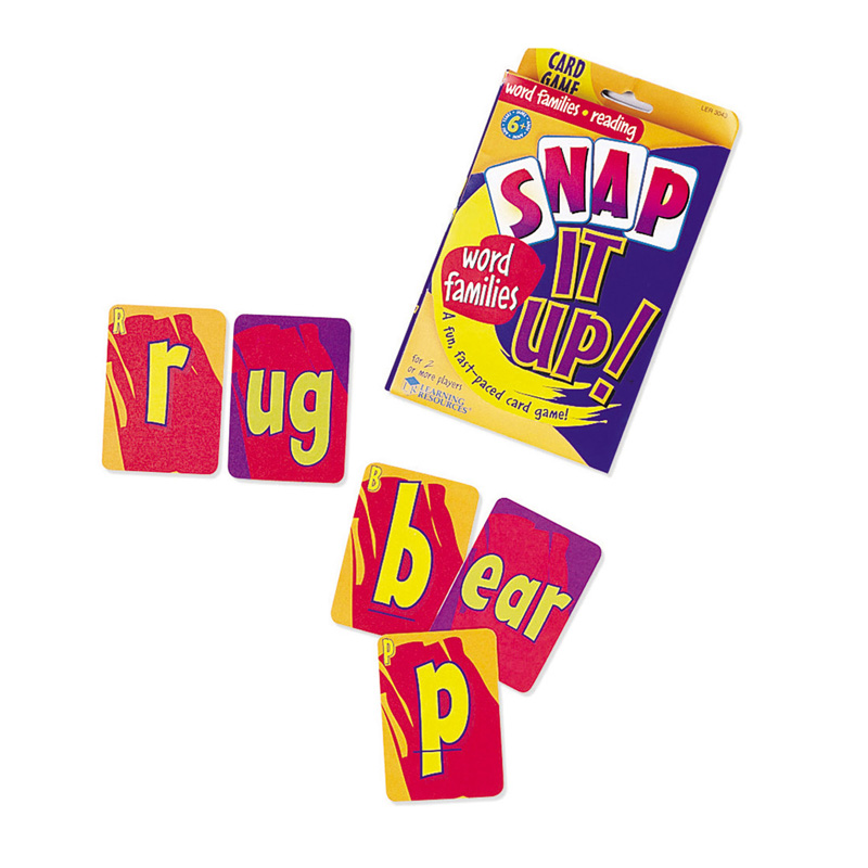 Snap it Up! Card Games, Phonics & Reading: Word Families