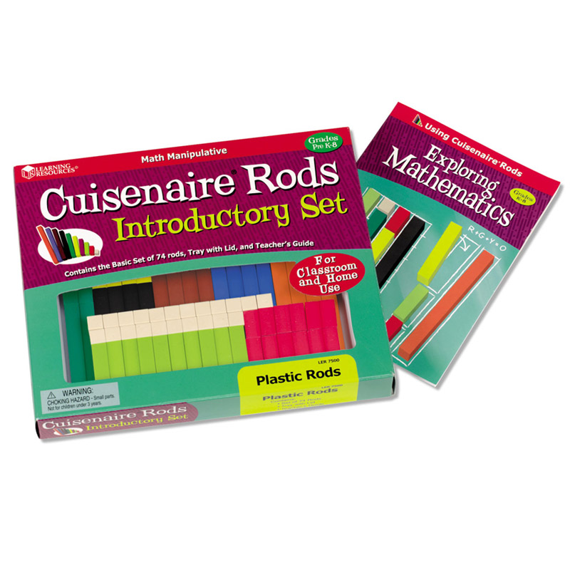 Plastic Cuisenaire Rods Introductory Set, Non-Connecting