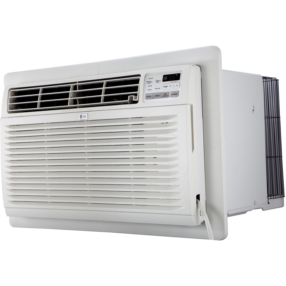 230V Through-the-Wall Air Conditioner with Remote Control, 10,000 BTU, White