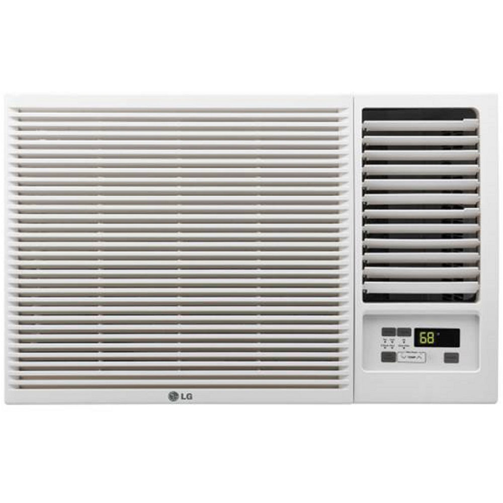 12,000 BTU Window Air Conditioner with Remote Control, Cooling & Heating, White