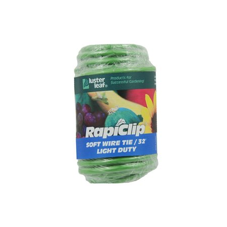 Rapiclip 858 Green 32Feet Soft Wire Tie Strong Wire Core With