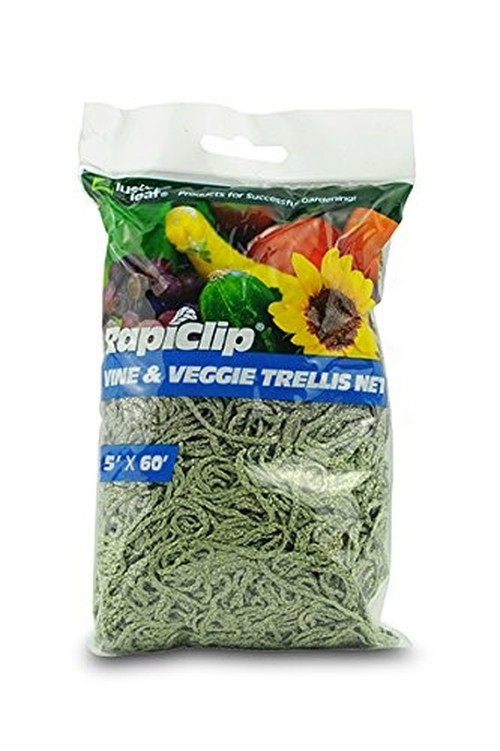 Rapiclip 867 Vine And Veggie Trellis Net 5X60 Ft Lovely Green