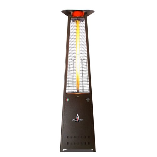 The Lava Heat Italia A-Line 8 foot Commercial Flame Tower Heater, Manual Ignition, Heritage Bronze Finish, Natural Gas