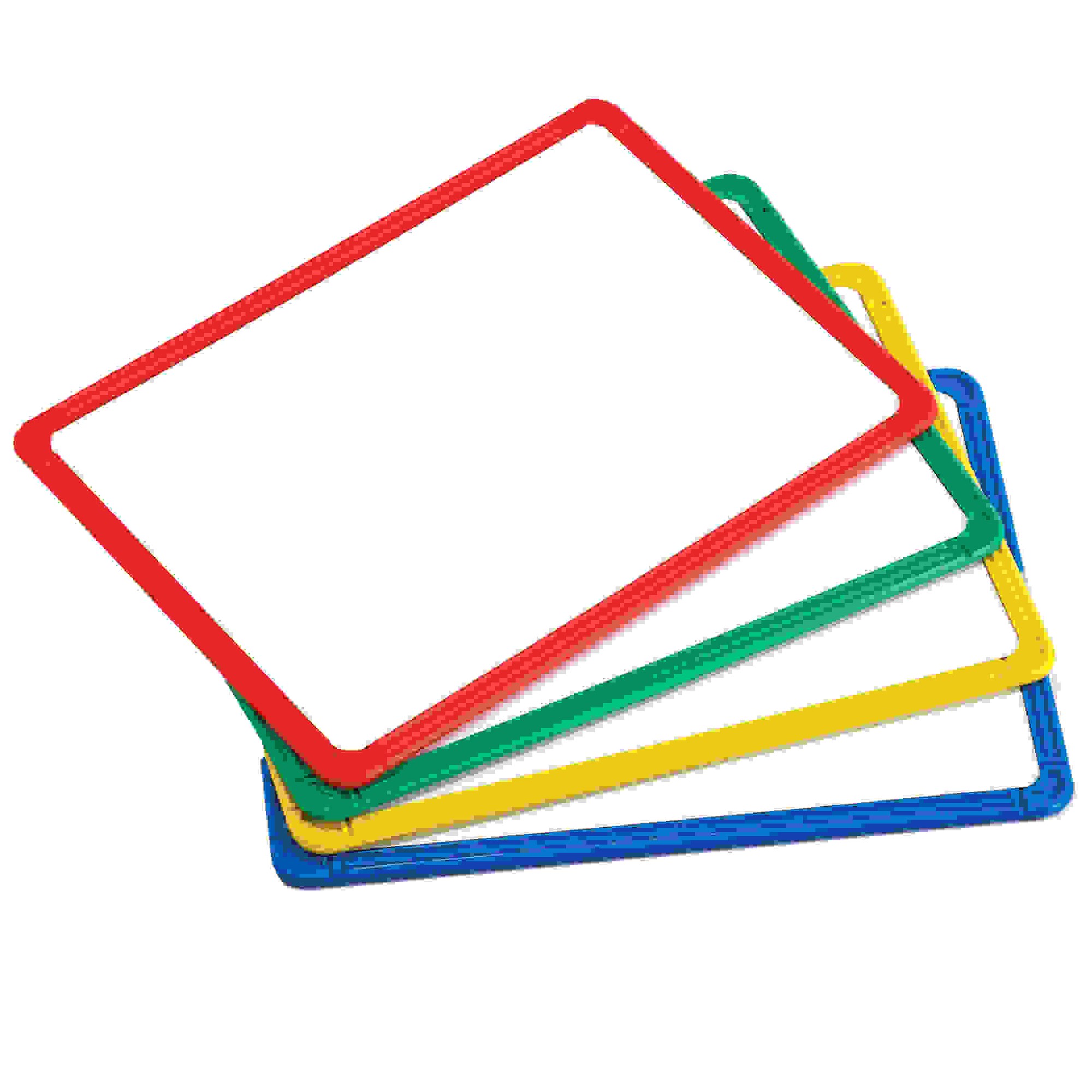 FRAMED METAL WHITEBOARDS SET OF 4 PLASTIC