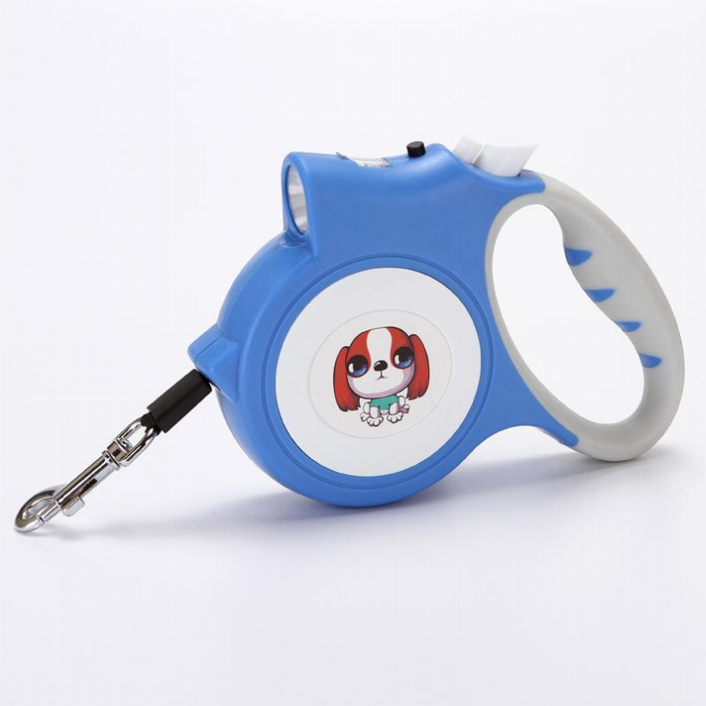 LED Lighted Retractable Nylon Dog Leash