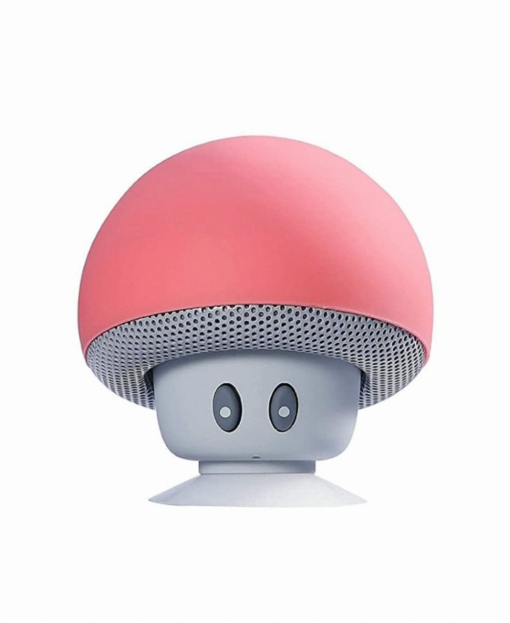 Mini Mushroom Wireless Bluetooth Speaker - Pink