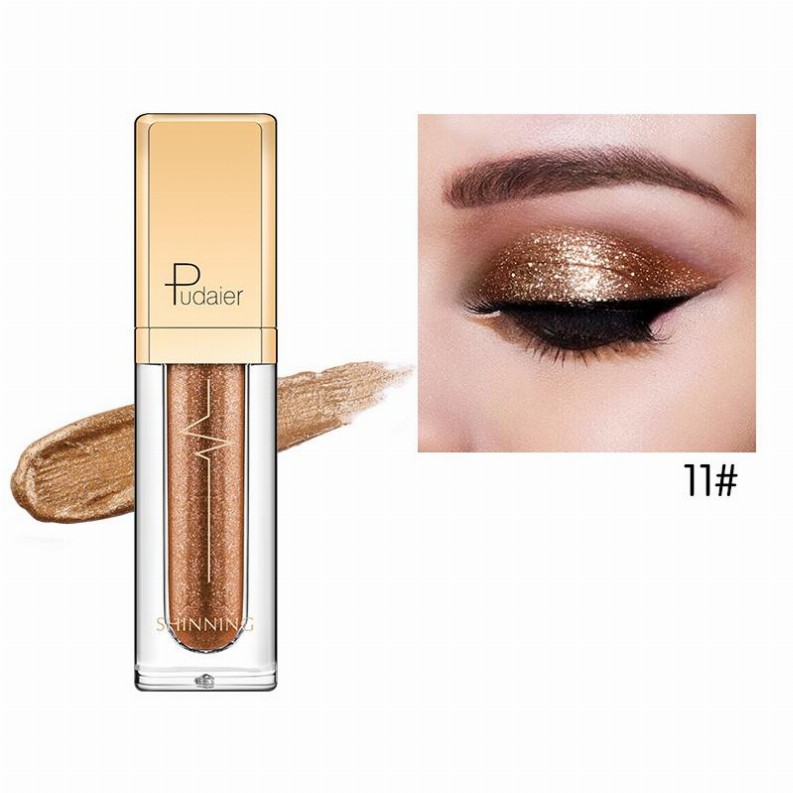 Pudaier Glitter & Glow Liquid Eyeshadow - # 11 Golden Brown