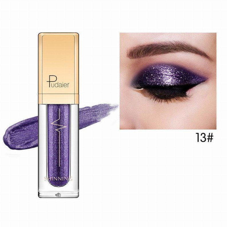 Pudaier Glitter & Glow Liquid Eyeshadow - # 13 Bright Purple