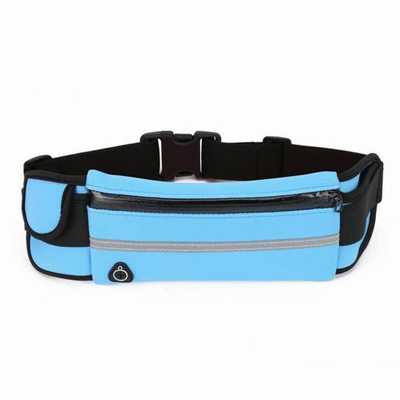 Velocity Water-Resistant Sports Running Belt and Fanny Pack for Outdoor Sports - Sky Blue