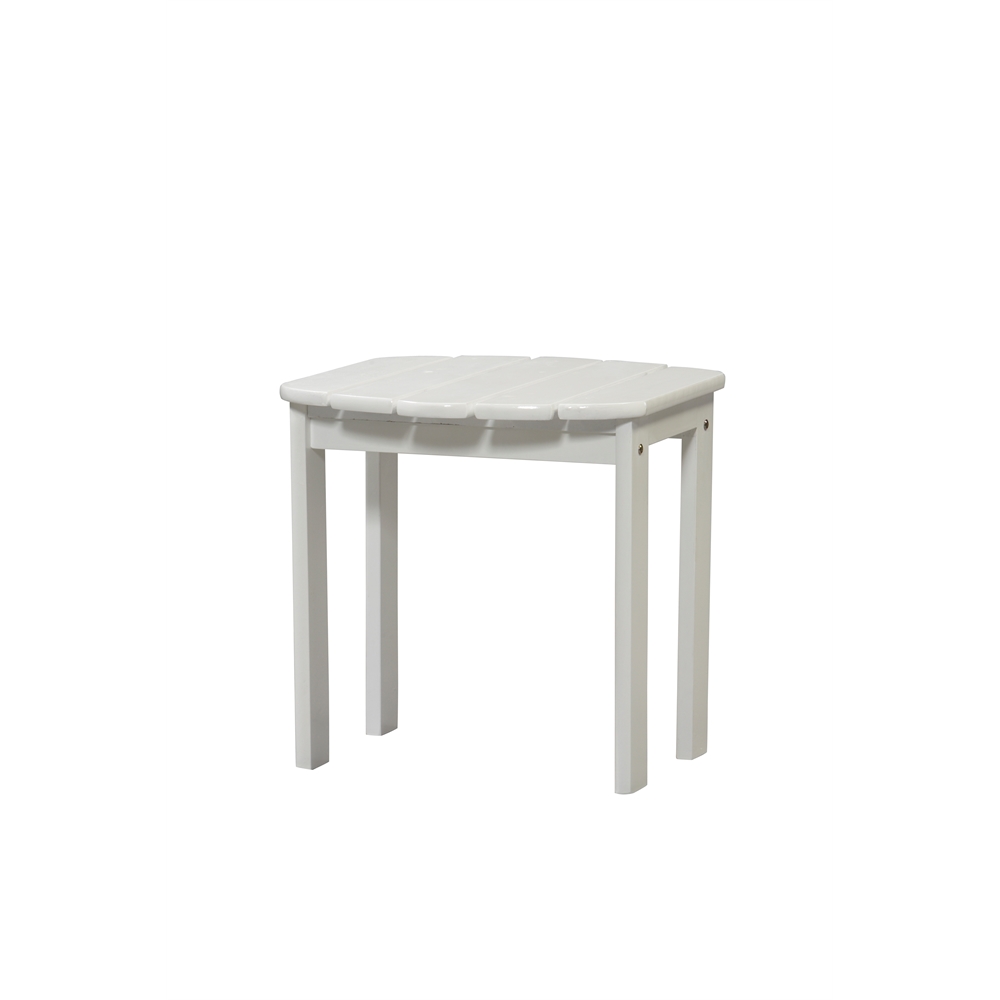 White Adirondack End Table