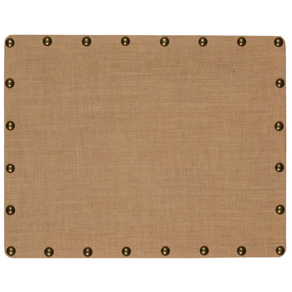 Burlap Nailhead Bulletin Board - Small