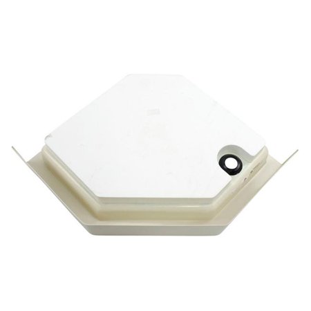 32IN X 32IN NEO ANGLE SHOWER PAN; LEFT DRAIN; 6.625IN APRON - PARCHMENT