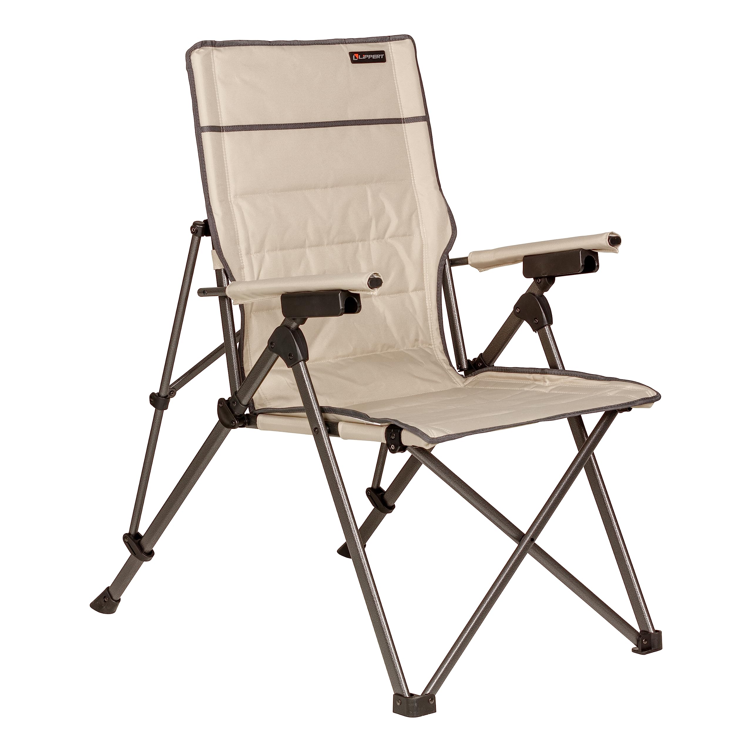 HARD ARM PADDED 3POSITION QUAD CHAIR  SAND