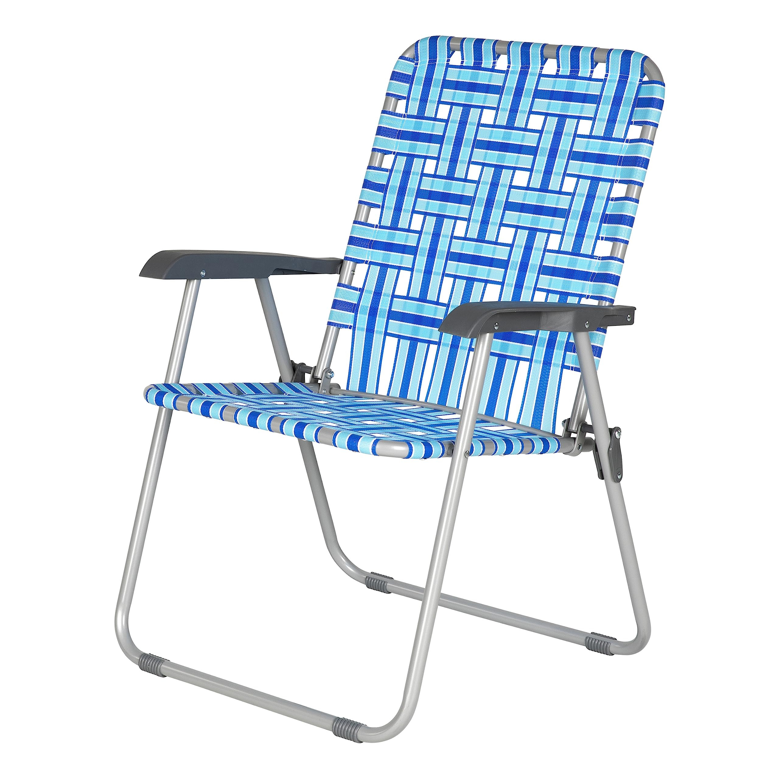 XL WEBBED LAWN CHAIR  BLUE